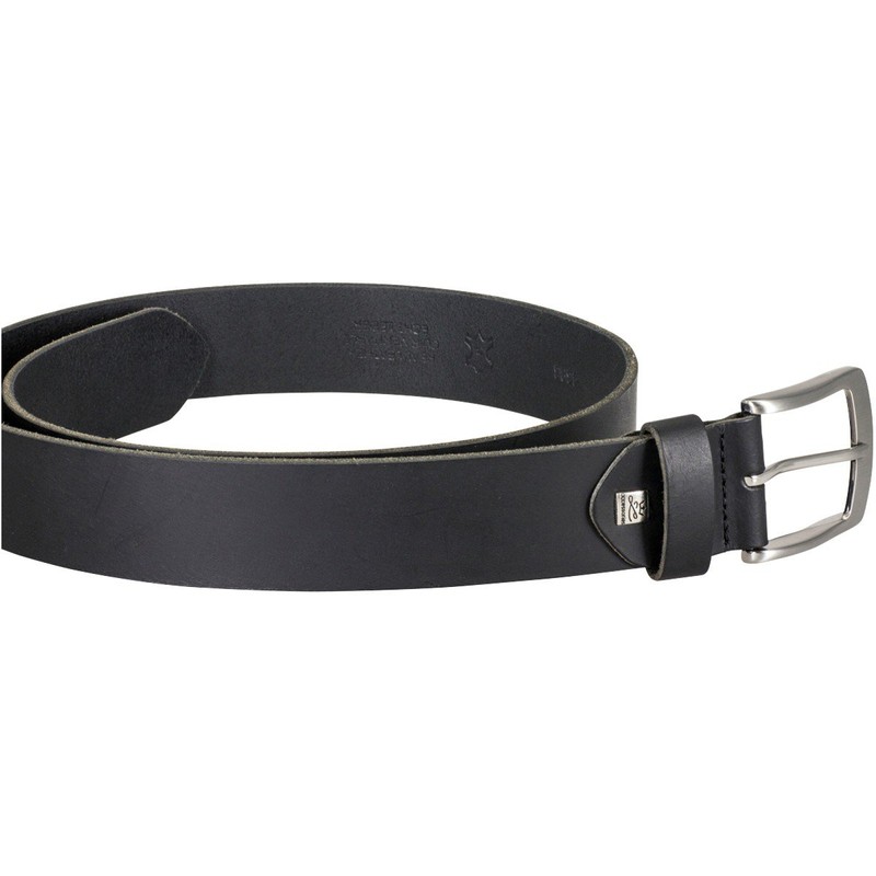 LINDENMANN Men's Leather Belt, Full Cowhide Leather, Buffalo Leather, 4