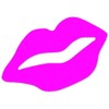 Lips Tanning Body or Scrapbook Stickers - Set of 50