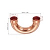 sourcing map U Shape Elbow 180 Degree Copper Pipe Fitting