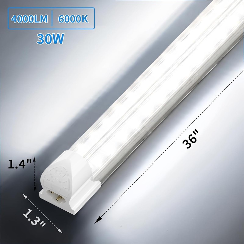 SHOPLED LED Shop Light 3FT, 30W 4000LM 6000K Cool White,