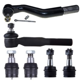 SCITOO 6pcs Front Suspension Kit Outer Tie Rod End Lower Upper Ball Joint Replacement For Ford Excursion For Ford For F-250 Super Duty For F-350 Super Duty For F-450 Super Duty For F-550 Super Duty