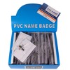 FALAMBI 100 x Name Badges / Card Holders with Insert