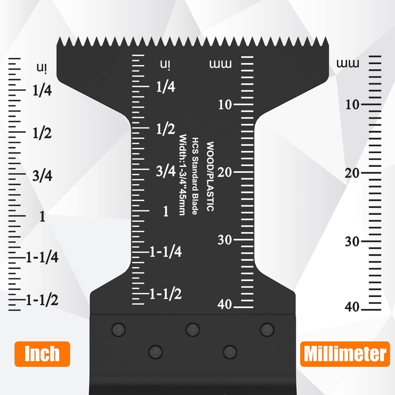 Kyoffiie 100Pcs Oscillating Saw Blades, 1-3/4" Quick Release Multi Tool