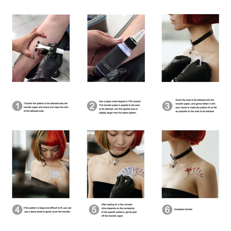 Tattoo Transfer Cream Professional Salon Tattoo Stencil Transfer Gel Solution