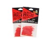 Top Brass Bead Peg-It, 100 Piece Bulk Pack, Red Color