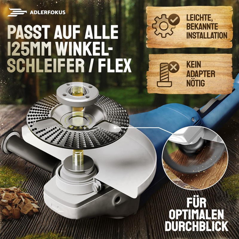 Adlerfokus Wood Sanding Disc 115 mm Angle Grinder [Extra Sharp]
