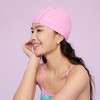 WATERTIMEスイムキャップ大人用ユニシスシリコンコーティングヘアケア高保湿快適伸縮プール紫外線カット (紫)