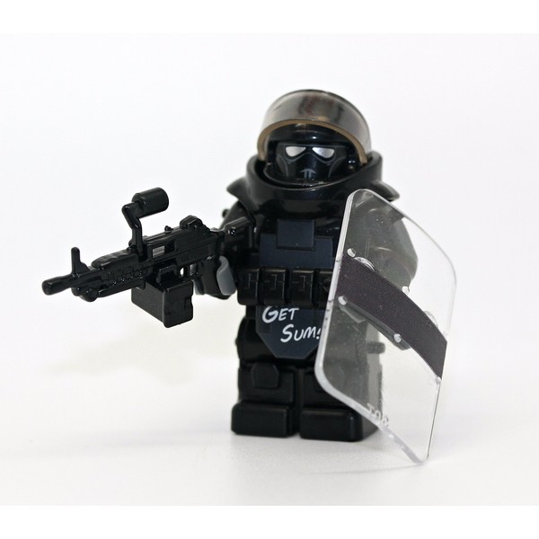 Modern Brick Warfare Custom Juggernaut Army Assault Soldier Clear Custom Minifigure