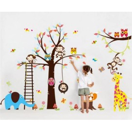 DaraBaby Vinil Decorativo Infantil Cuarto Estancia Arbol Zoologico