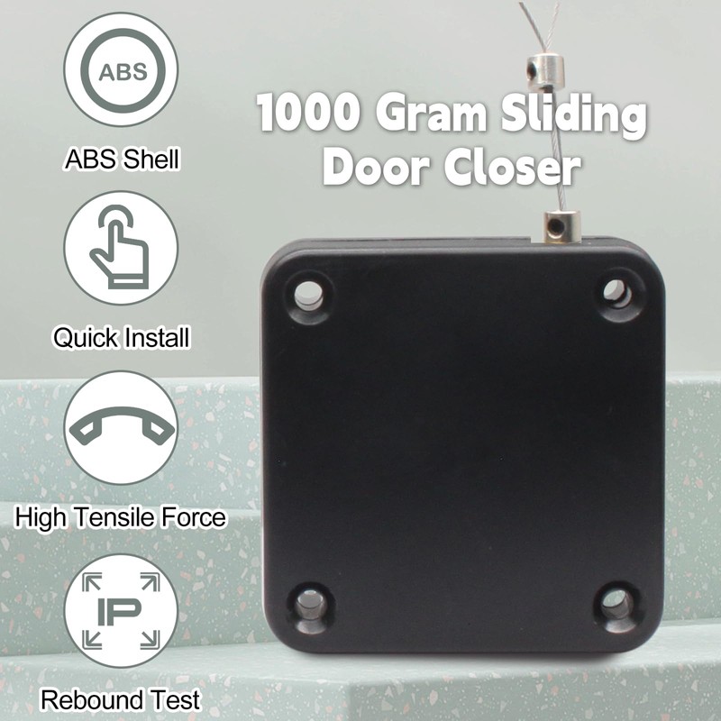 vibedor 2 Pack Automatic Sliding Door Closer, Sliding Screen Auto