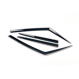 AUTOCLOVER Tape-On Rain Guards Window Visors 4 Pcs Set for Jeep Renegade 2015 2016 2017 2018 2019 2020 2021 2022 2023 2024 2025 / Window Deflectors, Out-Channel Vent Shades (Smoked)