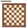 AMEROUS 15 Inches Walnut Wood Chess Board Only, Professional Tournament