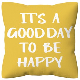 kdqua It’s a Good Day Kids Room Pillow Covers 18x18, Inspirational Quotes Baby Girls Throw Pillow Covers for Home Office Kids Room Playroom Nursery Decor, Positive Motivational Gifts for Kids Children