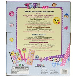 Hot Focus Tape Art Secret Passcode Journal, Emoji