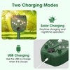 2 Pack NAVISOVL Solar Ultrasonic Animal Repellent Outdoor Cat, Squirrel,