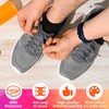 DELELE Oval Athletic Shoelaces Half Round Shoe Laces Light Gray