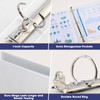 Yeaqee 10 Pcs 1 Inch 3 Ring Binders with 2