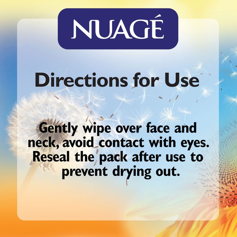 Nuage Hayfever Relief Wipes, Resealable Pack