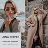 Long Keeper Retro Small Oval Sunglasses Metal Vintage Sunglasses Women