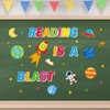 Space Theme Reading Classroom Bulletin Board Decors, Outer Space Reading