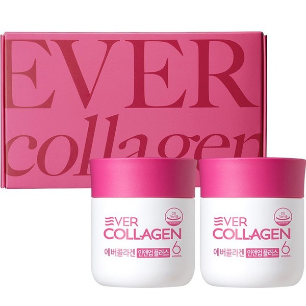 Ever Collagen In&amp;Up Plus Gift Set, 2 pieces, 63g / 에버콜라겐 인앤업 플러스 선물세트, 2개, 63g