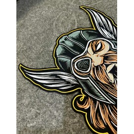 Vikings Odin Embroidery Patch for Leather Jacket/Vest