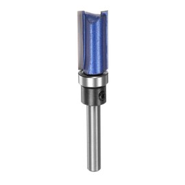Sourcing Map 1/2" x 1" Carbide Flush Trim Router Bit with Top Bearings Straight Precise Cutting Woodworking Milling Cutter Tool for Trimming