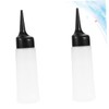 OHPHCALL 2pcs Hair Dye Bottles Shampoo Bottles White Nozzle Travel