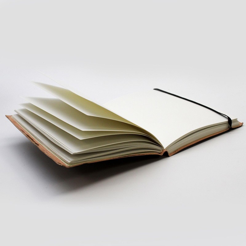 Freak Scene Notizbuch aus Leder Skizzenbuch Tagebuch - Sieben Chakren