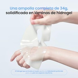 caraseoul Glowganic Pro Colágeno Vegano Mascarilla Hidrogel [4 uds] | Fórmula Suave con Niacinamida y Adenosina, Piel Luminosa e Hidratada, Cuidado K-