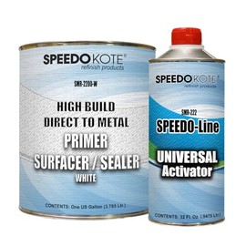 Speedokote Direct to Metal High Build 2.1 VOC 2K Urethane Primer WHITE Gallon Kit, SMR-2200W/222