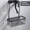 Aluminum Shower Shelf for Bathroom Storage – No-Drill Metal Organizer