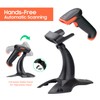 Tera Wireless 2D QR Barcode Scanner with Stand, 3 in
