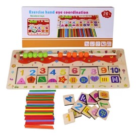 Tablero Apilable Didactico Montessori Para Desarrollo Peques                                                                                          