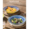 Soup and Pasta Bowls/Plates Set of 4-18 Oz Wide Rim,