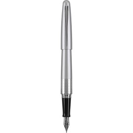 Pilot Metropolitan, Pluma Fuente con acento central de puntos, tinta líquida color negro, punto mediano, Estuche 1 Pieza (91105)