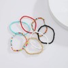 Jumwrit Colorful Beaded Bracelets for Women Bohemian Stackable Stretch Bracelets