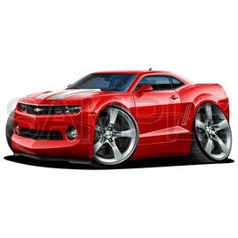 Camaro 2010 Red 36 inch Wall Skin