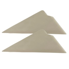 DUSCOKE 2PCS Triangle Contour Squeegee Car Window Tint Tools- Flexible Multi-Edge Corner Squeegee Vinyl Wrap Tool- Card Scraper Window Tint Squeegees for Car Wrap Film Installation Application (White)