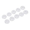 10Pcs Guitar Effect Pedal Footswitch Topper ABS Clear Single Pedal