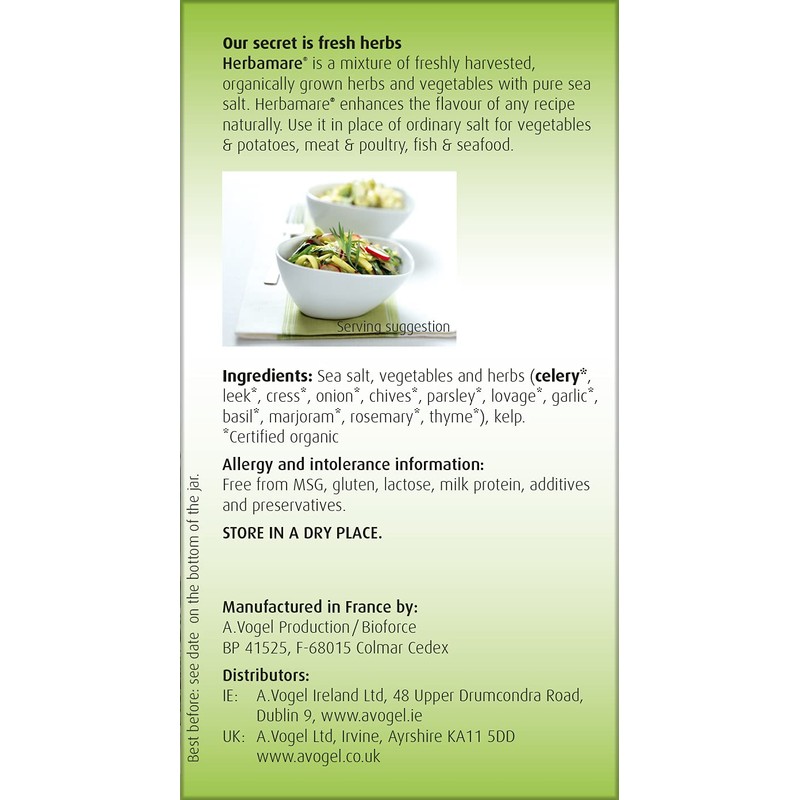 A.Vogel Herbamare Original Seasoning Salt 250g | Sea Salt with