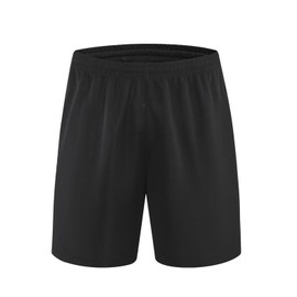 Cozozn Children's Sports Shorts Boys Tennis Football, black, 116