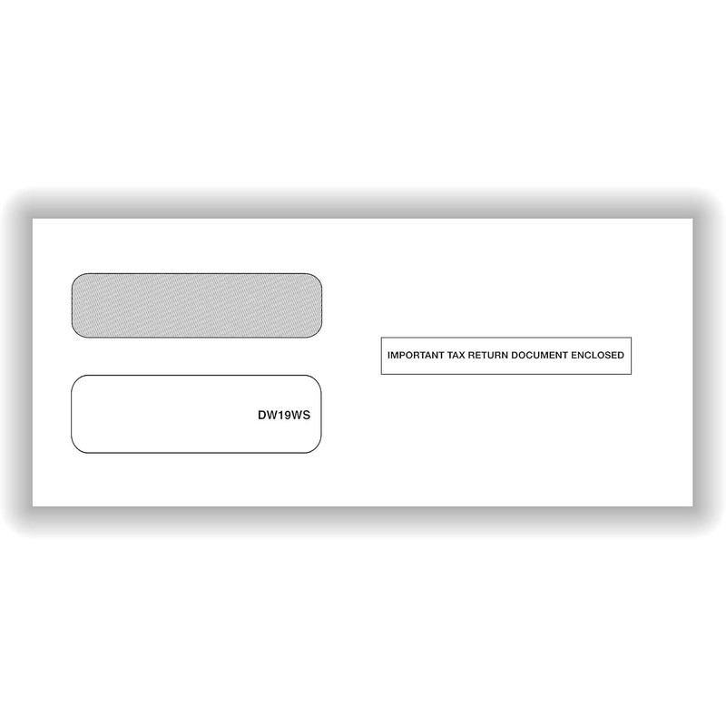 50 1099 NEC Tax Form Envelopes, Designed for Printed 1099