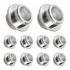 Runseaway 10Pcs Aluminum Inline Skate Bearing Spacers, Self-Centering Bushing for
