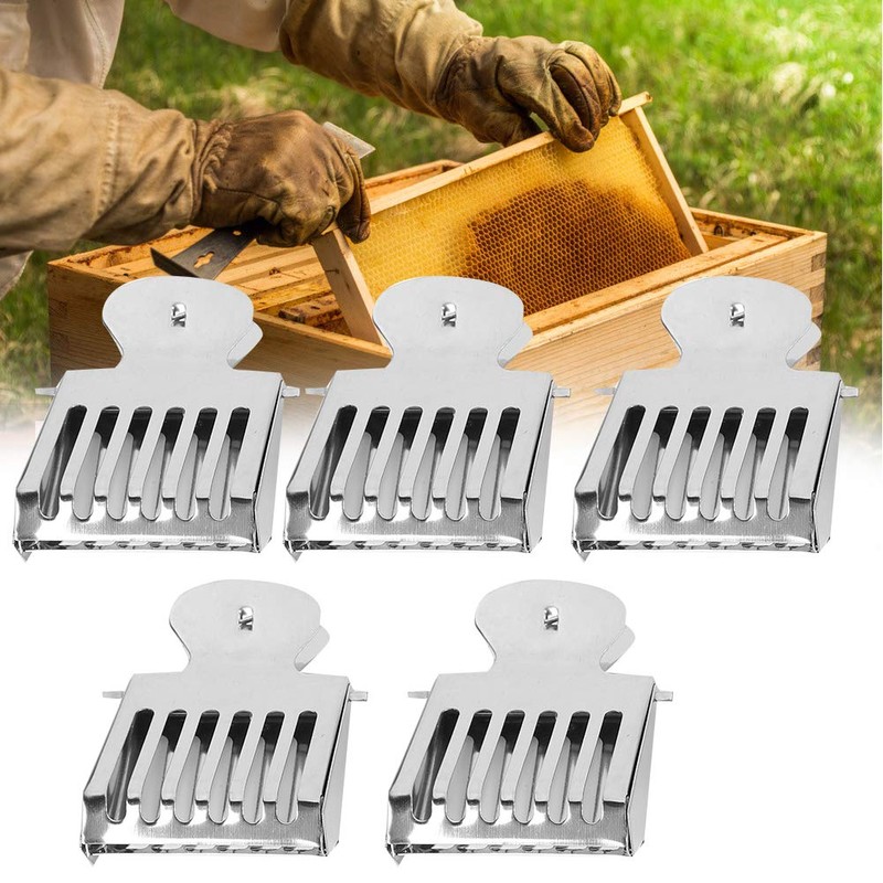 Pack of 5 Interceptor Cage Clips, Stainless Steel Bee Clip