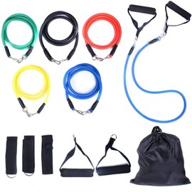 BFR Bands Resistance Band Set for Men and Women - Portable Strength Training Equipment for Arms and Legs w/Door Anchor & Carry Bag