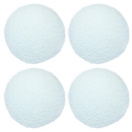 Dijedev 2.75 Inch Hot Tub Scum Absorber, 4Pack Scum Balls for Spas Hot Tub, Reusable Scum Eliminating Sponge Balls, Scum Buster, Pool Sponge Filter, Pool Scum Remover (White)