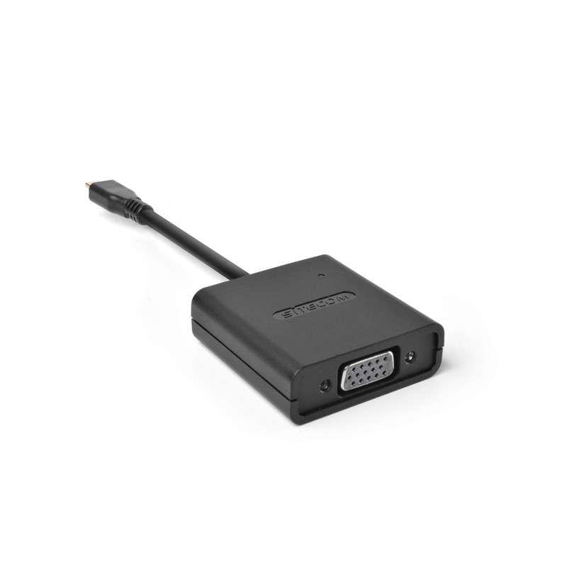 Sitecom CN-355 Micro-HDMI to VGA Plus Audio Adapter - Black