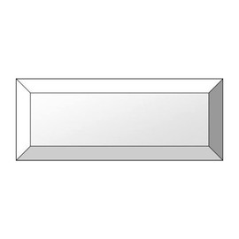 4" x 6" Beveled Glass Rectangle - 10 Pieces