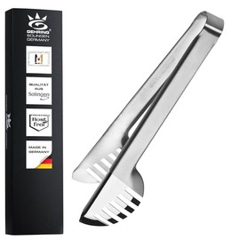 Gehring Solingen Spaghetti Zange I rostfreier Edelstahl I Servierzange für Nudeln und Pasta I spülmaschinengeeignet I Edelstahl Besteck